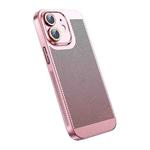 For iPhone 12 Ice Sense Heat Dissipation Electroplating PC Phone Case(Rose Gold)