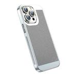 For iPhone 12 Pro Max Ice Sense Heat Dissipation Electroplating PC Phone Case(Silver)