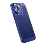 For iPhone 11 Pro Max Ice Sense Heat Dissipation Electroplating PC Phone Case(Navy Blue)