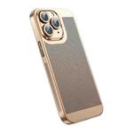 For iPhone 11 Pro Max Ice Sense Heat Dissipation Electroplating PC Phone Case(Champagne Gold)