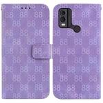 For Nokia G22 Double 8-shaped Embossed Leather Phone Case(Purple)