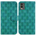 For Nokia G60 Double 8-shaped Embossed Leather Phone Case(Green)