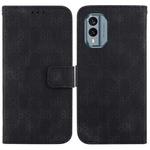 For Nokia C31 Double 8-shaped Embossed Leather Phone Case(Black)