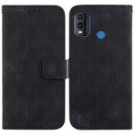For Nokia C21 Double 8-shaped Embossed Leather Phone Case(Black)