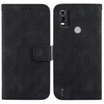 For Nokia C2 2nd Edition Double 8-shaped Embossed Leather Phone Case(Black)