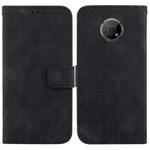 For Nokia C20 / C10 Double 8-shaped Embossed Leather Phone Case(Black)