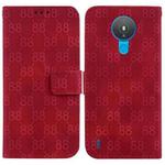 For Nokia G10 / G20 Double 8-shaped Embossed Leather Phone Case(Red)