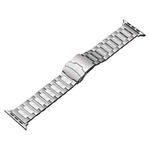 For Apple Watch Ultra 2 49mm Safety Buckle Titanium Steel Watch Band(Silver)