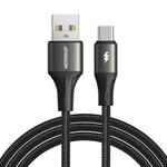 JOYROOM SA25-AC3 3A USB to USB-C/Type-C Fast Charge Data Cable, Length:3m(Black)