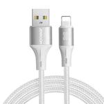 JOYROOM SA25-AL3 3A USB to 8 Pin Fast Charge Data Cable, Length:1.2m(White)
