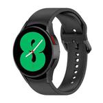 For Samsung Galaxy Watch 6 / 6 Classic Solid Color Buckle Silicone Watch Band, Size:L Size(Black)