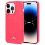 For iPhone 15 Pro GOOSPERY PEARL JELLY Shockproof TPU Phone Case(Rose Red)