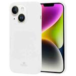 For iPhone 15 Plus GOOSPERY PEARL JELLY Shockproof TPU Phone Case(White)