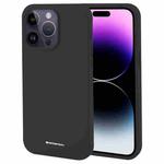 For iPhone 15 Pro GOOSPERY SILICONE Silky Soft TPU Phone Case(Black)