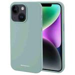 For iPhone 15 Plus GOOSPERY SILICONE Silky Soft TPU Phone Case(Light Green)