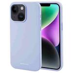 For iPhone 15 Plus GOOSPERY SILICONE Silky Soft TPU Phone Case(Lavender Grey)