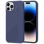 For iPhone 15 Pro Max GOOSPERY SOFT FEELING Liquid TPU Soft Phone Case(Dark Blue)