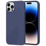 For iPhone 15 Pro GOOSPERY SOFT FEELING Liquid TPU Soft Phone Case(Dark Blue)