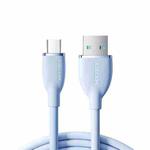 JOYROOM SA29-AC3 3A USB to USB-C/Type-C Liquid Silicone Fast Charging Data Cable, Length: 1.2m(Blue)