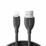 JOYROOM SA29-AL3 3A USB to 8 Pin Liquid Silicone Fast Charging Data Cable, Length: 2m(Black)