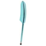 Electroplated Feather Stylus Pen(Light Blue)