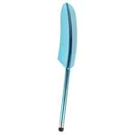 Electroplated Feather Stylus Pen(Blue)
