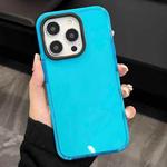 For iPhone 12 Pro 2 in 1 Fluorescent Transparent TPU Phone Case(Blue)