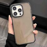 For iPhone 12 Pro 2 in 1 Fluorescent Transparent TPU Phone Case(Black)