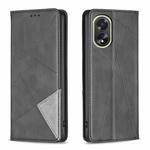 For OPPO A38 4G Prismatic Invisible Magnetic Leather Phone Case(Black)