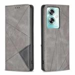 For OPPO A79 5G Prismatic Invisible Magnetic Leather Phone Case(Grey)