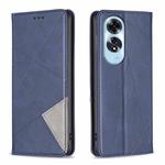 For OPPO A60 Prismatic Invisible Magnetic Leather Phone Case(Blue)