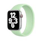 For Apple Watch Series 9&8&7 41mm / SE 3&SE 2&6&SE&5&4 40mm / 3&2&1 38mm Solid Color Elastic Silicone Watch Band, Size:S 130mm (Green)