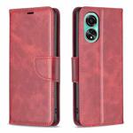 For OPPO A78 4G Lambskin Texture Leather Phone Case(Red)