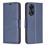 For OPPO A78 5G Lambskin Texture Leather Phone Case(Blue)