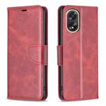 For OPPO A38 4G Lambskin Texture Leather Phone Case(Red)