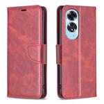 For OPPO A60 Lambskin Texture Leather Phone Case(Red)