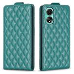 For OPPO A78 4G Diamond Lattice Vertical Flip Leather Phone Case(Green)