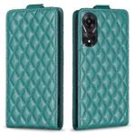 For OPPO A78 5G Diamond Lattice Vertical Flip Leather Phone Case(Green)
