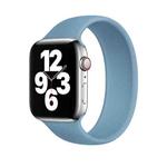 For Apple Watch Series 7 45mm / 6 & SE & 5 & 4 44mm / 3 & 2 & 1 42mm Solid Color Elastic Silicone Watch Band, Size: S 130mm (Baby Blue)