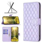 For OPPO A98 5G Diamond Lattice Wallet Leather Flip Phone Case(Purple)