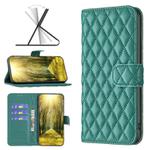 For OPPO A98 5G Diamond Lattice Wallet Leather Flip Phone Case(Green)