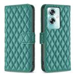 For OPPO A79 5G Diamond Lattice Wallet Leather Flip Phone Case(Green)