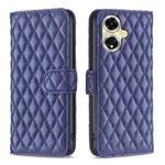 For OPPO A59 5G Diamond Lattice Wallet Leather Flip Phone Case(Blue)