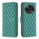 For OPPO A3 Pro 5G/A2 Pro 5G Diamond Lattice Wallet Leather Flip Phone Case(Green)