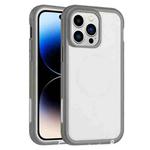 For iPhone 15 Pro Defender Series XT MagSafe Magnetic PC + TPU Shockproof Phone Case(White+Grey)