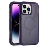 For iPhone 14 Pro Max Defender Series XT MagSafe Magnetic PC + TPU Shockproof Phone Case(Dark Purple)