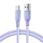JOYROOM SA34-AC6 100W USB to USB-C/Type-C Fast Charge Data Cable, Length: 1m(Purple)