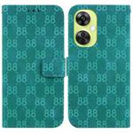 For OnePlus 11 Double 8-shaped Embossed Leather Phone Case(Green)