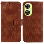 For OnePlus 11 Double 8-shaped Embossed Leather Phone Case(Brown)