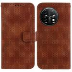For OnePlus Nord CE 2 Lite 5G Double 8-shaped Embossed Leather Phone Case(Brown)